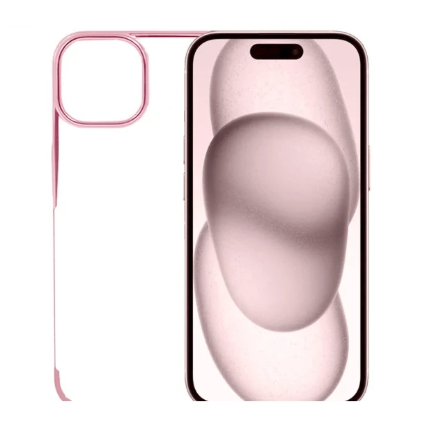 iPhone 15 Noble Pink Transparent Case
