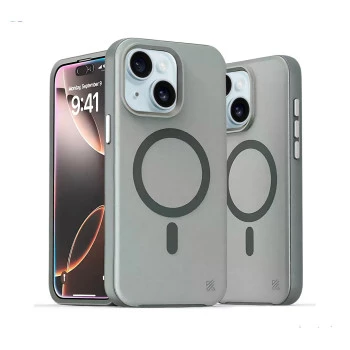 iPhone 15 MagArmour Grey Hybrid Case