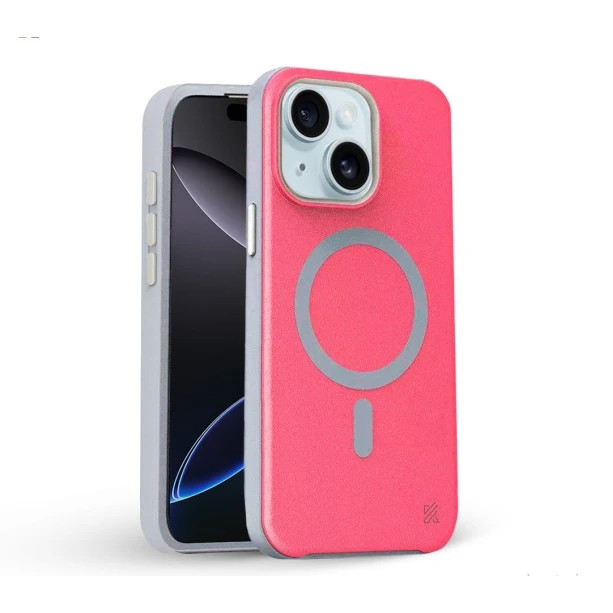 iPhone 15 MagArmour Pink Hybrid Case