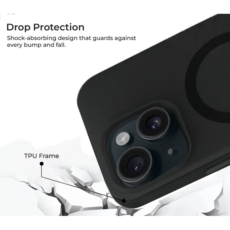 iPhone 15 MagArmour Black Hybrid Case