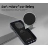 iPhone 15 Blue Leather Case with Magnetic Ring Holder