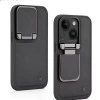iPhone 15 Elegant Black Leather Case with Camera Protection