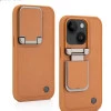 iPhone 15 Elegant Brown Leather Case – Camera Protection