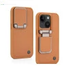 iPhone 15 Elegant Brown Leather Case – Camera Protection