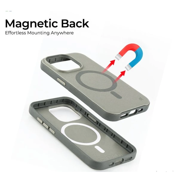 iPhone 15 MagArmour Grey Hybrid Case