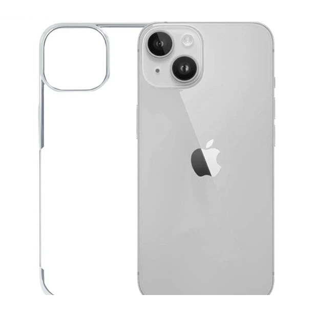 iPhone 15 Noble Silver Transparent Case – Shockproof Protection