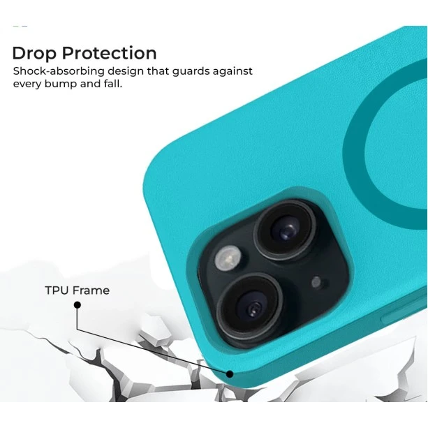 iPhone 15 MagArmour Blue Hybrid Case