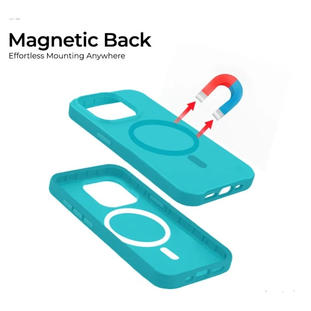 iPhone 15 MagArmour Blue Hybrid Case
