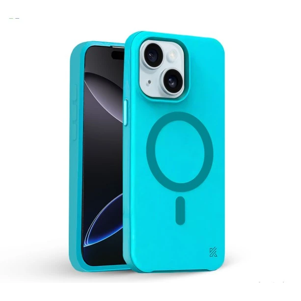iPhone 15 MagArmour Blue Hybrid Case