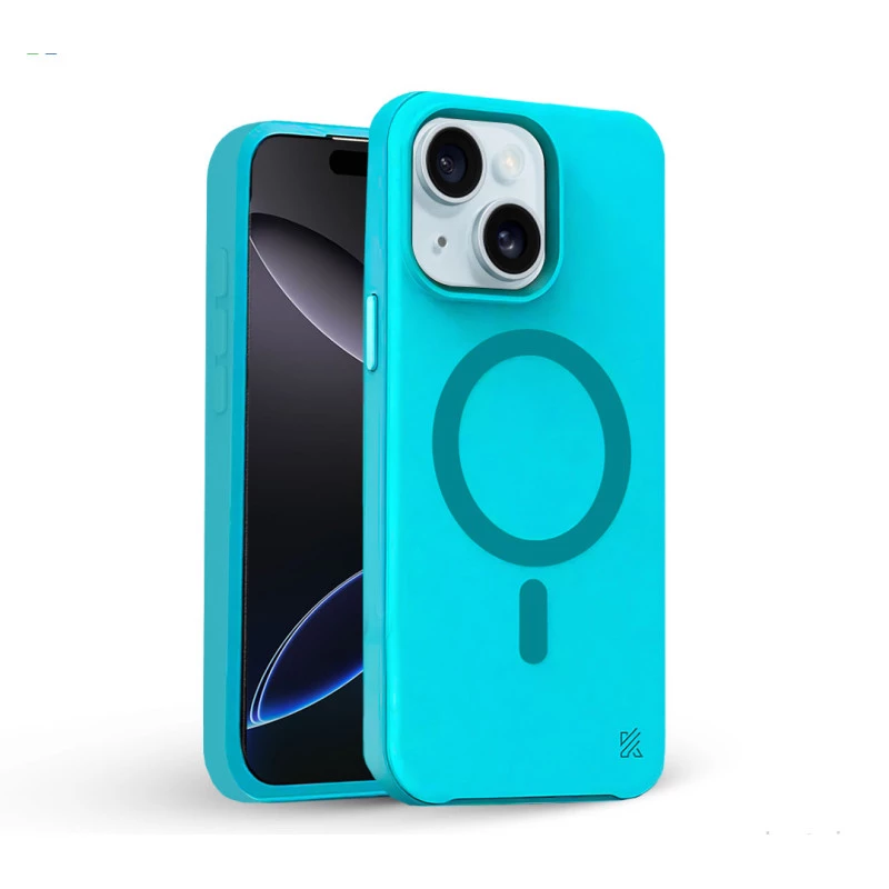 iPhone 15 MagArmour Blue Hybrid Case