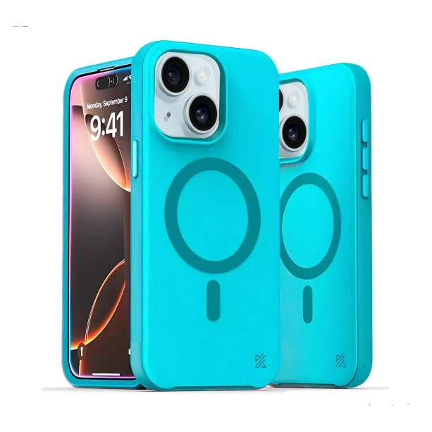iPhone 15 MagArmour Blue Hybrid Case
