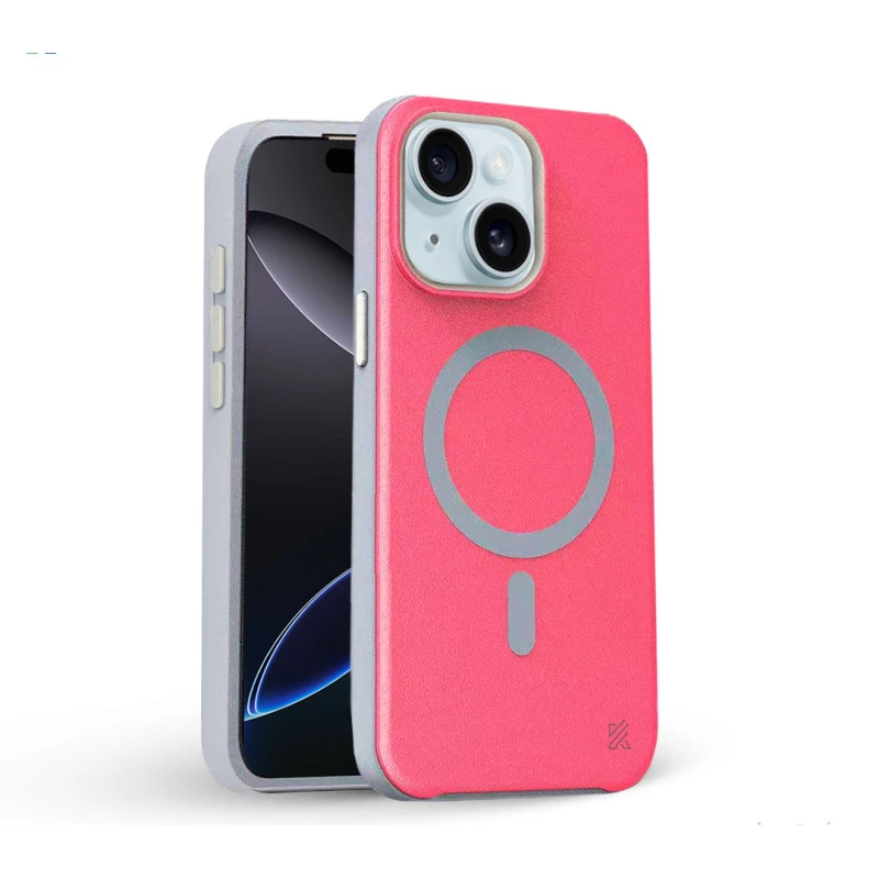 iPhone 15 Plus MagArmour Pink Hybrid Case – Grip & Gloss