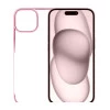 iPhone 15 Plus Noble Pink Transparent Case – Shockproof Back Cover