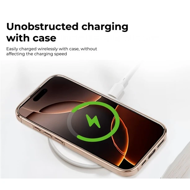 iPhone 15 Plus Classy Desert Leather Case with Magnetic Ring