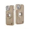 iPhone 15 Plus Classy Desert Leather Case with Magnetic Ring