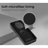 iPhone 15 Plus Elite Black Leather Case with Magnetic Ring