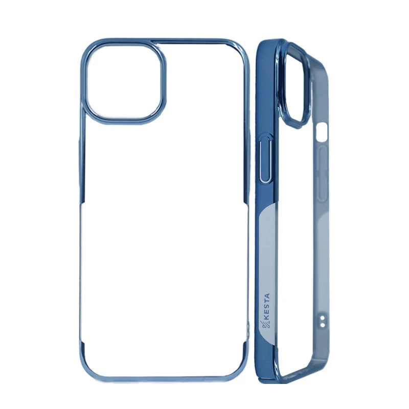 iPhone 15 Pro Noble Dark Blue Transparent Case
