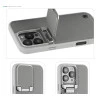 iPhone 15 Pro Leather Case – Grey Titanium with Camera Protection