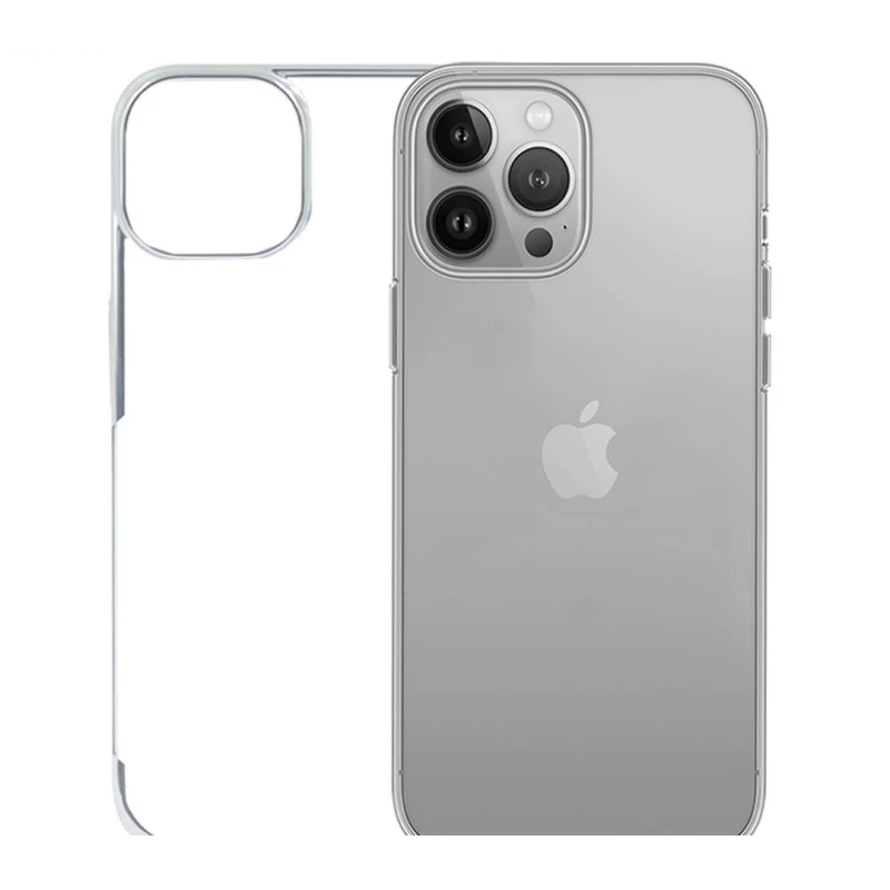 iPhone 15 Pro Transparent Case – Noble Silver, Anti-Yellowing