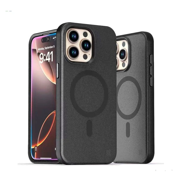 iPhone 15 Pro MagArmour Black Hybrid Case – Grip & Gloss