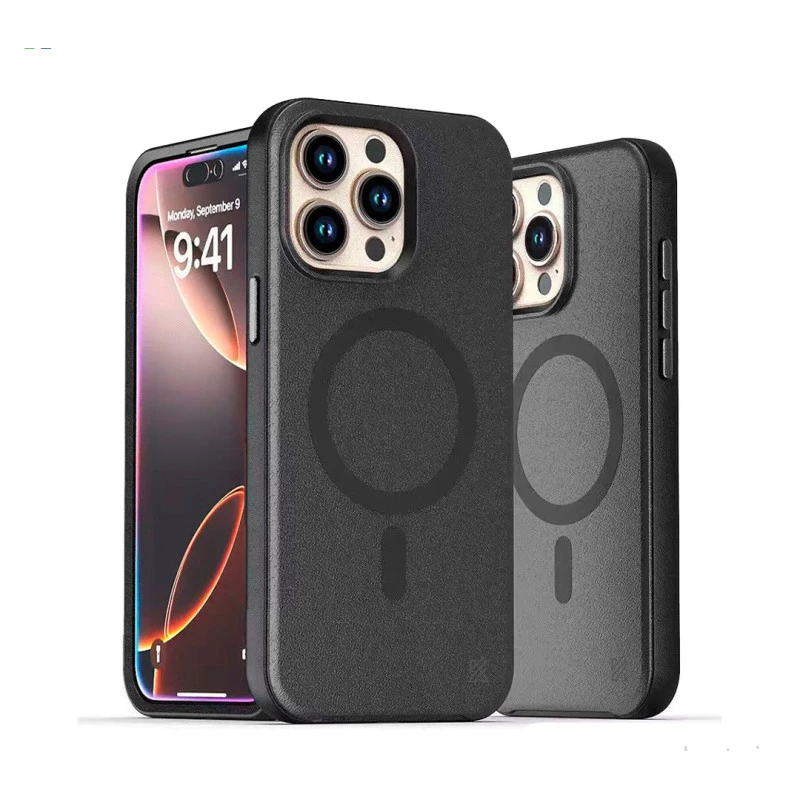 iPhone 15 Pro MagArmour Black Hybrid Case – Grip & Gloss
