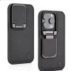 iPhone 15 Pro Max Leather Case – Elegant Black Shockproof Back Cover