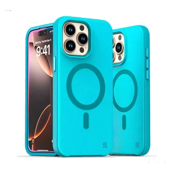 iPhone 15 Pro Max MagArmour Blue Hybrid Grip Case
