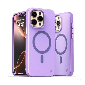 iPhone 15 Pro Max MagArmour Purple Hybrid Case – Grip & Gloss Finish