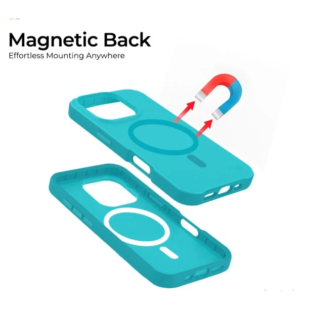 iPhone 16 MagArmour Blue Hybrid Case