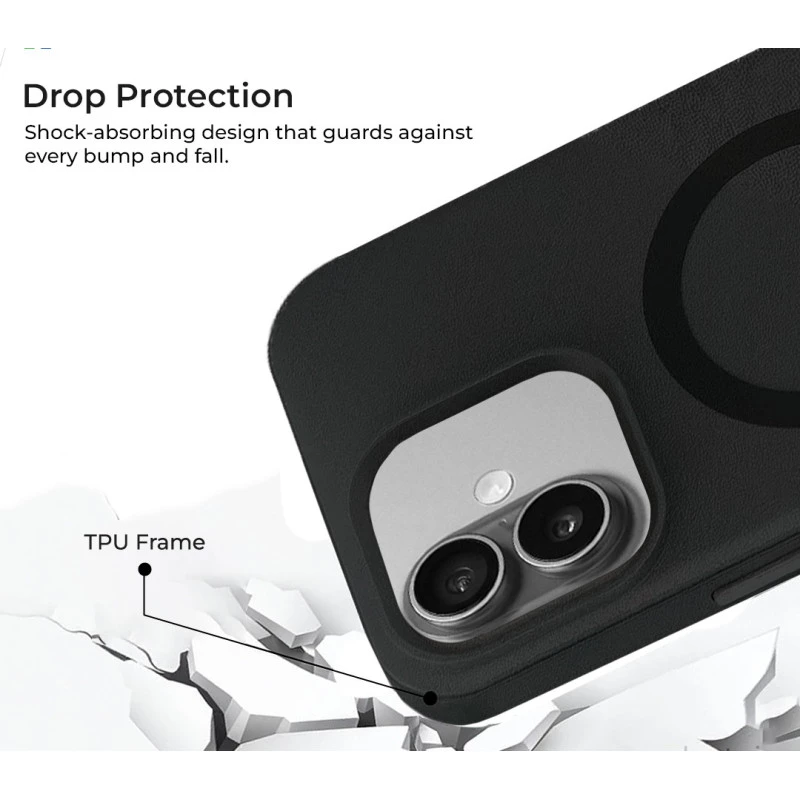 iPhone 16 MagArmour Black Hybrid Case