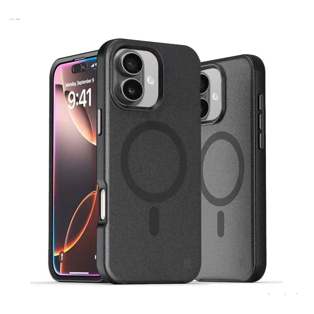 iPhone 16 MagArmour Black Hybrid Case