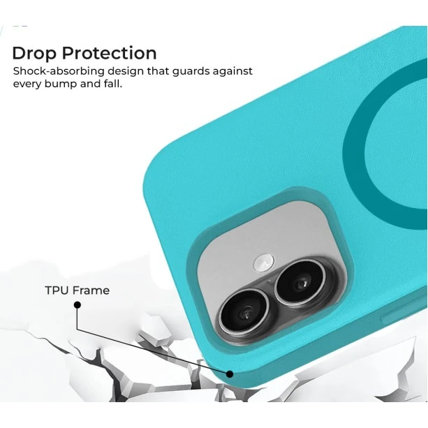 iPhone 16 MagArmour Blue Hybrid Case
