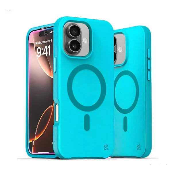 iPhone 16 MagArmour Blue Hybrid Case