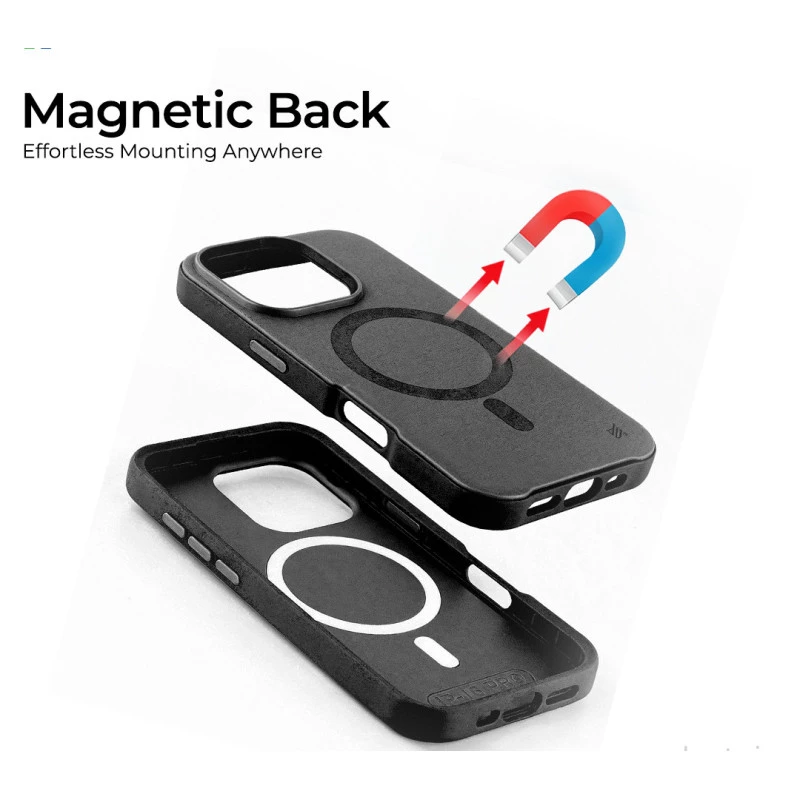 iPhone 16 Pro MagArmour Black Hybrid Case – Shockproof Grip Cover