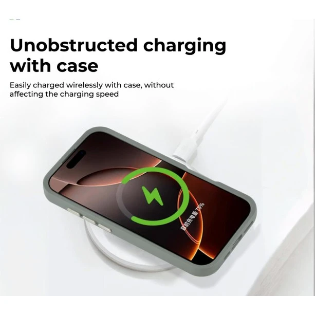 iPhone 16 Pro MagArmour Hybrid Case – Grey Grip Cover