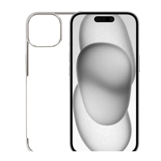 iPhone 16 Pro Transparent Case – Noble Titanium Shockproof Back Cover