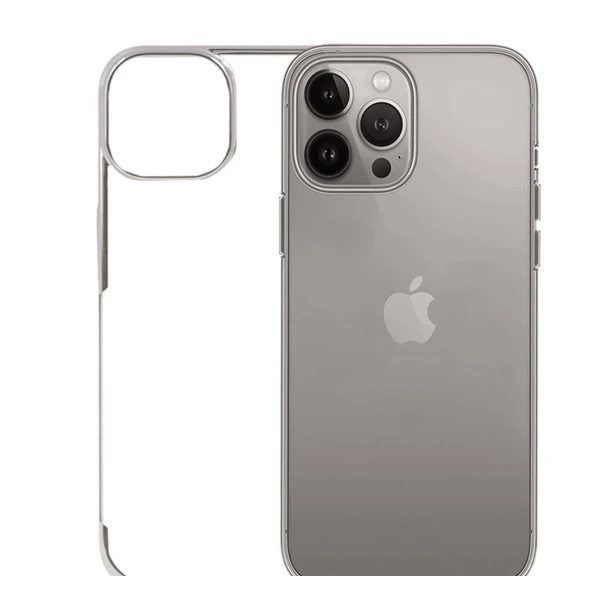 iPhone 16 Pro Transparent Case – Noble Titanium Shockproof Back Cover