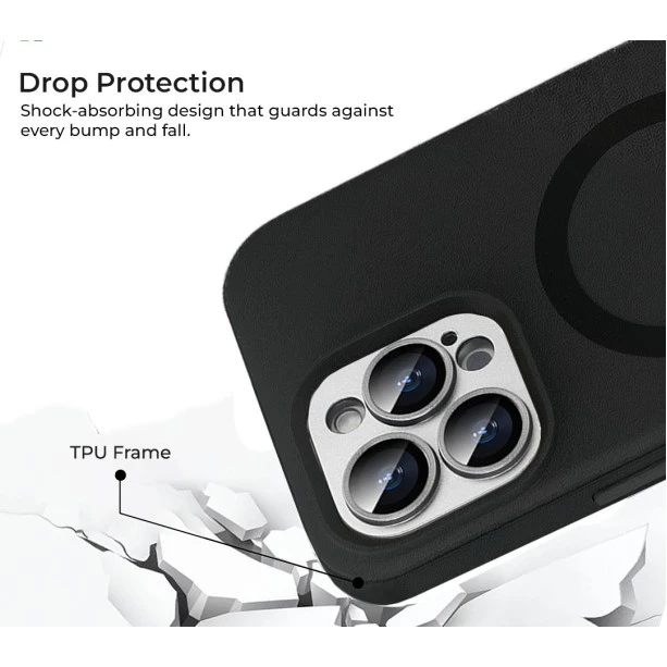 iPhone 16 Pro MagArmour Black Hybrid Case – Shockproof Grip Cover