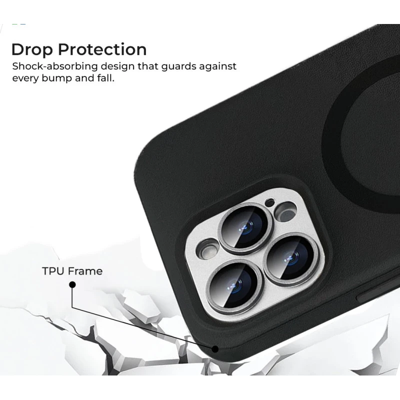 iPhone 16 Pro MagArmour Black Hybrid Case – Shockproof Grip Cover
