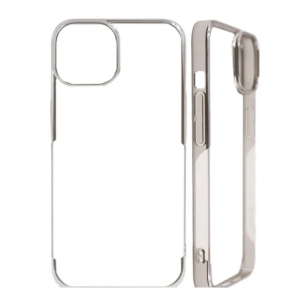 iPhone 16 Pro Transparent Case – Noble Titanium Shockproof Back Cover