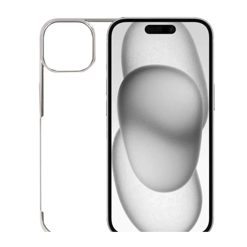 iPhone 16 Pro Max Transparent Case – Noble Titanium Shockproof Back Cover