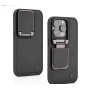 iPhone 16 Pro Max Black Leather Case – Elegant Premium Protective Back Cover