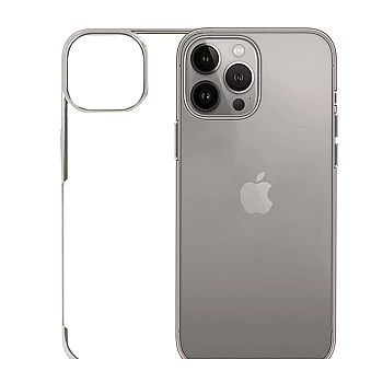 iPhone 16 Pro Max Transparent Case – Noble Titanium Shockproof Back Cover