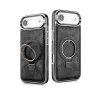 iPhone 17 Air Black Leather MagSafe Case – Slim Shockproof Cover