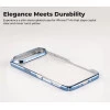 iPhone 17 Transparent Air Cover – Slim Blue Shockproof Case
