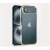 iPhone 17 Air Transparent Gold Case – Slim Shockproof Cover