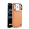 iPhone 17 Pro Elegant Brown Leather Case – Premium Protective Back Cover