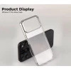 iPhone 17 Pro Transparent Silver Cover | Slim Shockproof Anti-Yellowing Case