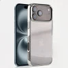 iPhone 17 Pro Transparent Silver Cover | Slim Shockproof Anti-Yellowing Case