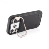iPhone 17 Pro Black Leather Case – Eco-Friendly Shockproof Back Cover